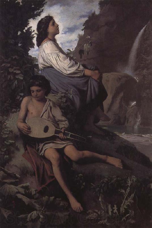 Anselm Feuerbach Ricordo di Tivoli France oil painting art